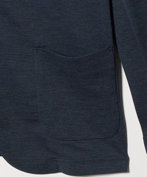 A DAY IN THE LIFE UNITED ARROWS(アデイインザライフユナイテッドアローズ)の「メランジ カノコ カーディガンジャケット-吸水速乾-<A DAY IN THE LIFE>(カーディガン/ボレロ・メンズ・グレー系/ブラック/ネイビー・XL/L/M/S)」の17枚目の写真