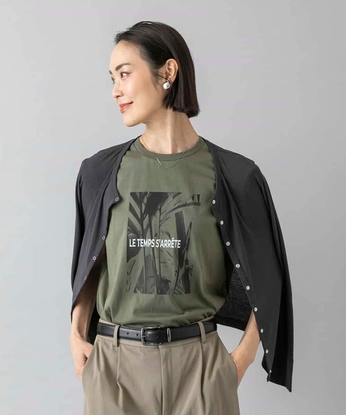 MICHEL KLEIN（ミッシェル・クラン）の「[アンサンブル対応]リングドットカーディガン（カーディガン/ボレロ・レディース・チャコールグレー/ブルー・40/38）」の21枚目の写真