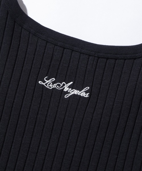 XLARGE(エクストララージ)の「DROP NEEDLE RIB TANK TOP(タンクトップ・メンズ・ホワイト/オリーブ/ブラック・XL/L/M/S)」の9枚目の写真