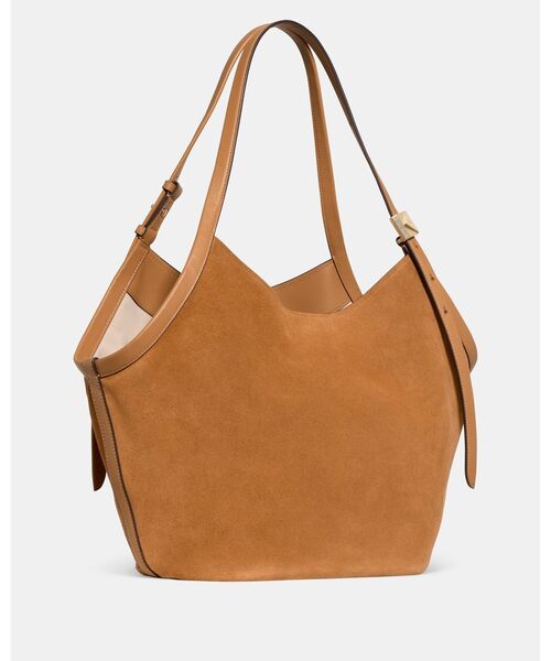 kate spade new york(ケイトスペード ニューヨーク)の「デコ スエード チューリップ トート バッグ(ショルダーバッグ・レディース・ブラウン・ONESIZE)」の5枚目の写真