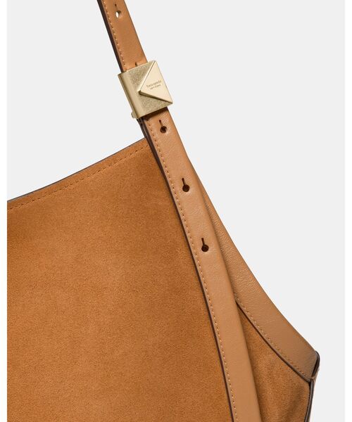 kate spade new york(ケイトスペード ニューヨーク)の「デコ スエード チューリップ トート バッグ(ショルダーバッグ・レディース・ブラウン・ONESIZE)」の4枚目の写真