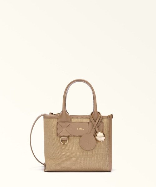 FURLA(フルラ)の「フルラ ディバイデッド (Furla Divide It) ミニトートバッグ(トートバッグ・レディース・ピンクベージュ/セージグリーン/サンドベージュ・ONE SIZE)」の2枚目の写真
