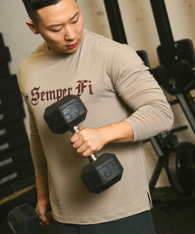 KHAKI GRADO（カーキグラド）の「K.A.G センパーフィ レギュラーフィット ロングスリーブ (デザートカーキ)（Tシャツ/カットソー）」