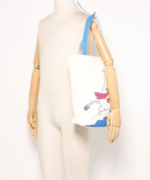 MOOMIN（ムーミン）の「【 MOOMIN 】 グッディバッグ 26S4（トートバッグ・レディース・ホワイト×レッド/ホワイト×ブルー・FREE）」の6枚目の写真