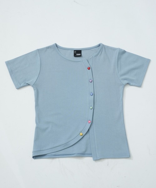 FCMM(エフシーエムエム)の「MULTI BUTTON CD/ マルチボタンCD(カーディガン/ボレロ・レディース・グレー/ブルー・SMALL/MEDIUM)」の5枚目の写真