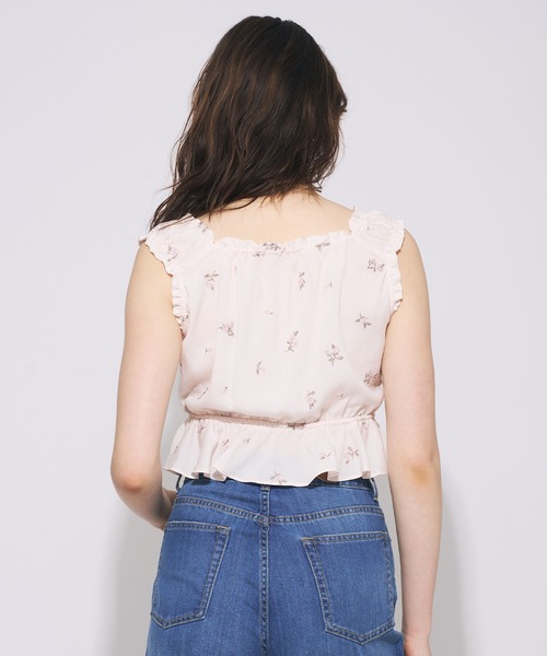 DEICY(デイシー)の「ローズ刺繍ギャザーブラウス(シャツ/ブラウス・レディース・ブラウン/ベビーピンク・FREE)」の13枚目の写真