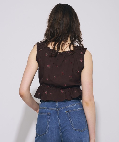 DEICY(デイシー)の「ローズ刺繍ギャザーブラウス(シャツ/ブラウス・レディース・ブラウン/ベビーピンク・FREE)」の18枚目の写真