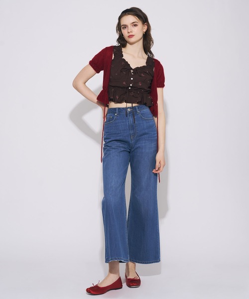 DEICY(デイシー)の「ローズ刺繍ギャザーブラウス(シャツ/ブラウス・レディース・ブラウン/ベビーピンク・FREE)」の11枚目の写真