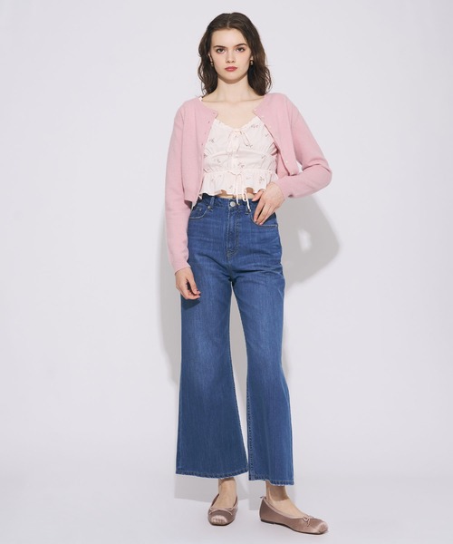 DEICY(デイシー)の「ローズ刺繍ギャザーブラウス(シャツ/ブラウス・レディース・ブラウン/ベビーピンク・FREE)」の3枚目の写真