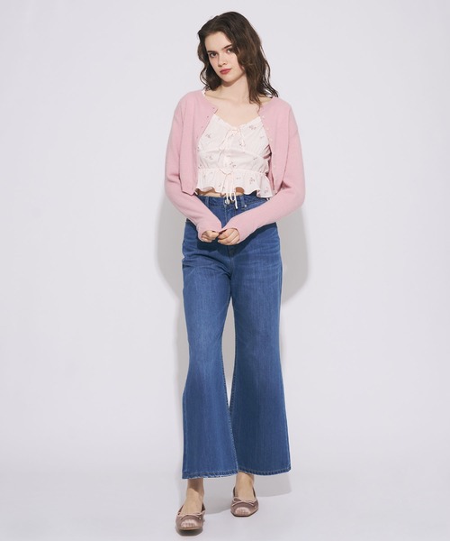 DEICY(デイシー)の「ローズ刺繍ギャザーブラウス(シャツ/ブラウス・レディース・ブラウン/ベビーピンク・FREE)」の4枚目の写真