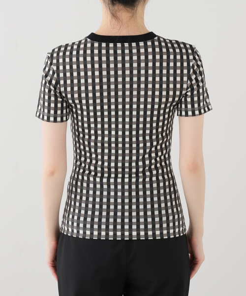 EDIT. FOR LULU(エディットフォールル)の「【babaco/ババコ】Gingham Check T-shirts(Tシャツ/カットソー・レディース・ブラック/カーキ・FREE)」の10枚目の写真