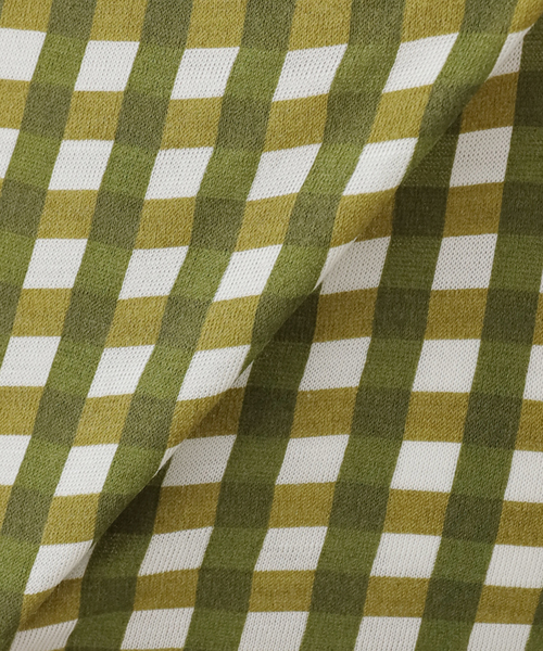 EDIT. FOR LULU(エディットフォールル)の「【babaco/ババコ】Gingham Check T-shirts(Tシャツ/カットソー・レディース・ブラック/カーキ・FREE)」の15枚目の写真