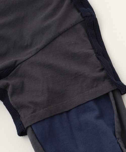 FACETASM（ファセッタズム）の「FACETASM LAYERED HOODIE JOO-SW-U01（パーカー・メンズ・ネイビー/チャコールグレー・4）」の7枚目の写真