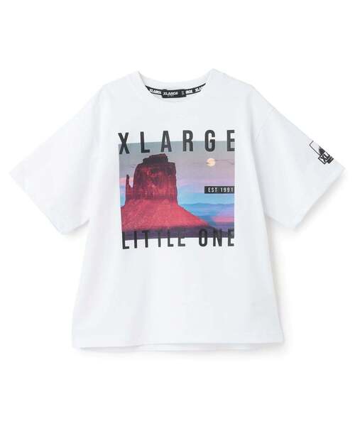 XLARGE KIDS(エクストララージキッズ)の「フォトプリント 半袖Tシャツ(Tシャツ/カットソー・キッズ・ホワイト/ブラック・110cm/100cm/90cm/140cm/130cm/120cm)」の2枚目の写真