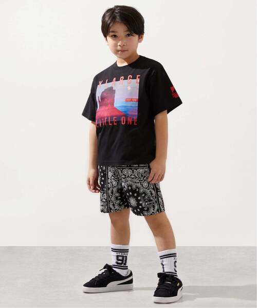XLARGE KIDS(エクストララージキッズ)の「フォトプリント 半袖Tシャツ(Tシャツ/カットソー・キッズ・ホワイト/ブラック・110cm/100cm/90cm/140cm/130cm/120cm)」の3枚目の写真