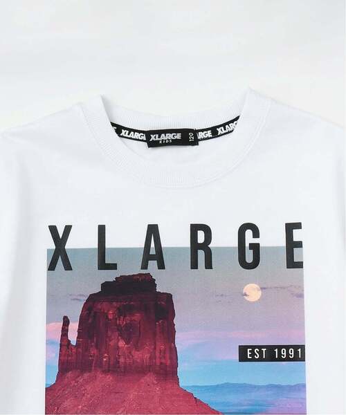 XLARGE KIDS(エクストララージキッズ)の「フォトプリント 半袖Tシャツ(Tシャツ/カットソー・キッズ・ホワイト/ブラック・110cm/100cm/90cm/140cm/130cm/120cm)」の9枚目の写真