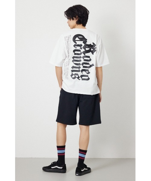 RODEO CROWNS WIDE BOWL(ロデオクラウンズワイドボウル)の「Blackletter ショートパンツ(スウェットパンツ・メンズ・グレー×ホワイト/ブラック/カモフラージュ・LARGE/MEDIUM/SMALL)」の13枚目の写真