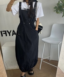 ドロストデザインノースリーブワンピース