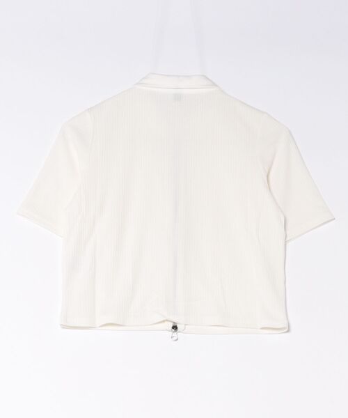 mellomela.（メロメラ）の「Wジップ襟付きカーディガン（Tシャツ/カットソー・レディース・ブラック/オフホワイト・M）」の20枚目の写真