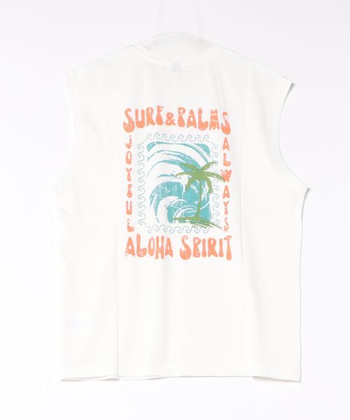 Kahiko(カヒコ)の「【Kahiko】SURF&Palms アラホウUVカットMEN'Sタンクトップ(タンクトップ・メンズ・グリーン系その他/ブラック系その他/ホワイト/ブラック/ミント/ホワイト系その他・FREE)」の3枚目の写真