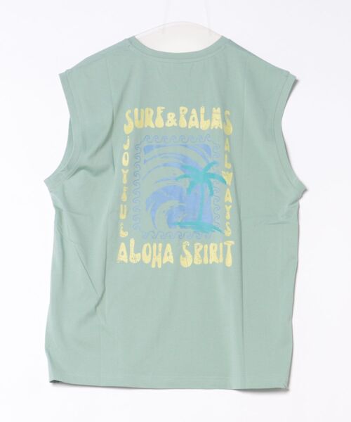 Kahiko(カヒコ)の「【Kahiko】SURF&Palms アラホウUVカットMEN'Sタンクトップ(タンクトップ・メンズ・グリーン系その他/ブラック系その他/ホワイト/ブラック/ミント/ホワイト系その他・FREE)」の6枚目の写真