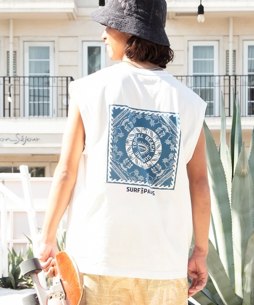 Kahiko(カヒコ)の「【Kahiko】SURF&Palms アラホウUVカットMEN'Sタンクトップ(タンクトップ・メンズ・グリーン系その他/ブラック系その他/ホワイト/ブラック/ミント/ホワイト系その他・FREE)」の2枚目の写真