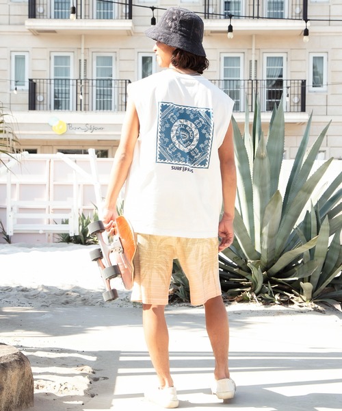Kahiko(カヒコ)の「【Kahiko】SURF&Palms アラホウUVカットMEN'Sタンクトップ(タンクトップ・メンズ・グリーン系その他/ブラック系その他/ホワイト/ブラック/ミント/ホワイト系その他・FREE)」の11枚目の写真