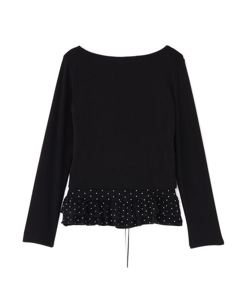 L.H.P(エルエイチピー)の「DeEVA/ディーヴァ/Dot Camisole & Cardigan(アンサンブル・レディース・ブラック/ホワイト・F)」の3枚目の写真