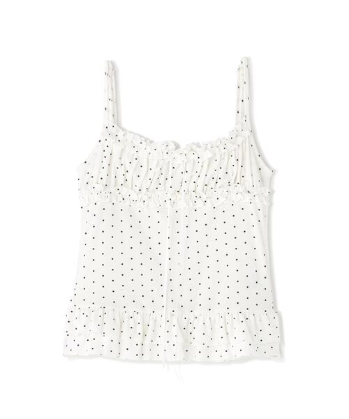L.H.P(エルエイチピー)の「DeEVA/ディーヴァ/Dot Camisole & Cardigan(アンサンブル・レディース・ブラック/ホワイト・F)」の10枚目の写真