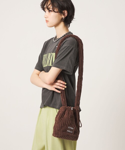 CITEN(シテン)の「<CITEN>コーデュロイミニショルダー(ショルダーバッグ・レディース・ブラウン/ロイヤルブルー/オレンジ・フリー)」の2枚目の写真