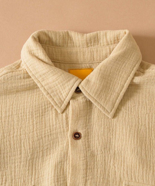Zooodle(ズードル)の「Double Pocket Cotton Shirt - ダブルポケットコットンシャツ -(シャツ/ブラウス・メンズ・ネイビー/ベージュ・MEDIUM/LARGE)」の12枚目の写真