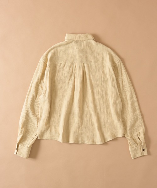Zooodle(ズードル)の「Double Pocket Cotton Shirt - ダブルポケットコットンシャツ -(シャツ/ブラウス・メンズ・ネイビー/ベージュ・MEDIUM/LARGE)」の11枚目の写真