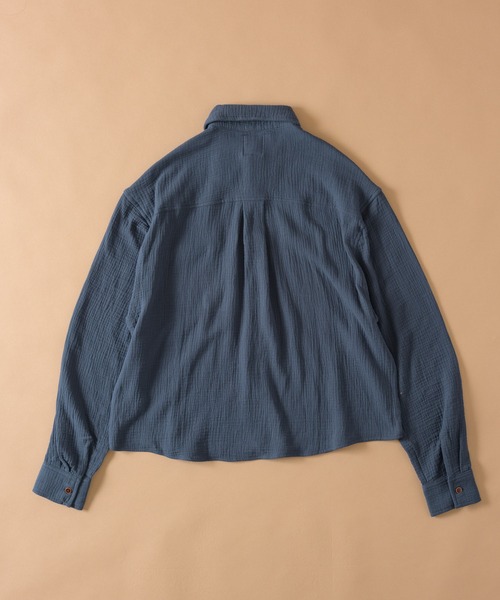 Zooodle(ズードル)の「Double Pocket Cotton Shirt - ダブルポケットコットンシャツ -(シャツ/ブラウス・メンズ・ネイビー/ベージュ・MEDIUM/LARGE)」の20枚目の写真
