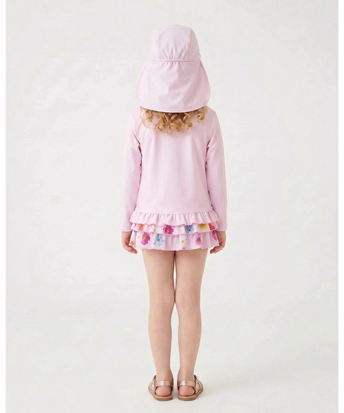 HAKKA KIDS（ハッカキッズ）の「ハートプリントラッシュガード（UVカット）（ラッシュガード・キッズ・ピンク/パープル・M/S/L）」の8枚目の写真
