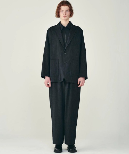 markaware(マーカウェア)の「STROLL AROUND JACKET(テーラードジャケット・メンズ・ブラック・1/2)」の4枚目の写真