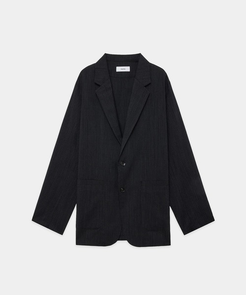 markaware(マーカウェア)の「STROLL AROUND JACKET(テーラードジャケット・メンズ・ブラック・1/2)」の5枚目の写真