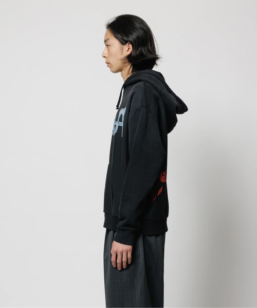 F-LAGSTUF-F（フラグスタフ）の「【FLAGSTUFF】SMOOTH LOGO HOODIE（パーカー・メンズ・ブラック/ブラウン・M/L）」の6枚目の写真