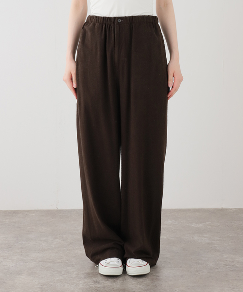 FRAMeWORK(フレームワーク)の「JANE SMITH silk noil garment dye pajama(スラックス・レディース・ブラウン・FREE)」の1枚目の写真