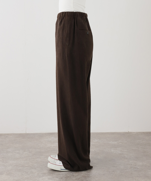 FRAMeWORK(フレームワーク)の「JANE SMITH silk noil garment dye pajama(スラックス・レディース・ブラウン・FREE)」の2枚目の写真
