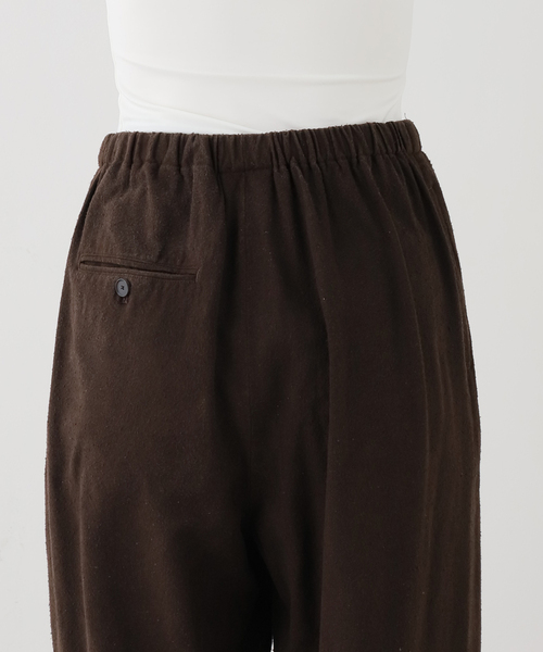 FRAMeWORK(フレームワーク)の「JANE SMITH silk noil garment dye pajama(スラックス・レディース・ブラウン・FREE)」の4枚目の写真