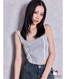 GYDA|ジェイダのタンクトップ(グレー/灰色系・ワンポイント)通販 GYDA|ジェイダのタンクトップ(グレー/灰色系・ワンポイント)通販