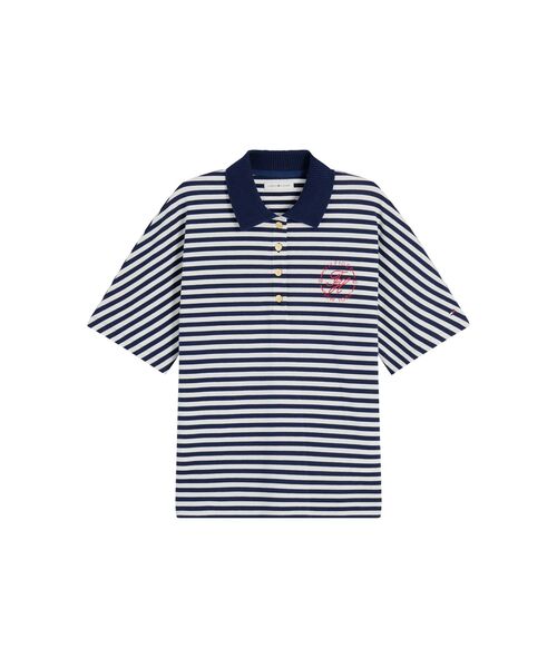 TOMMY HILFIGER(トミーヒルフィガー)の「バイカラーショートスリーブポロシャツ(ポロシャツ・レディース・マルチ/ネイビー・X-SMALL/MEDIUM/SMALL)」の11枚目の写真