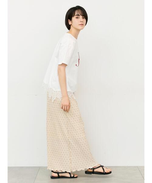 Samansa Mos2（サマンサ モスモス）の「メローナロースカート（スカート・レディース・ブラック/ドット/グリーン・F）」の19枚目の写真