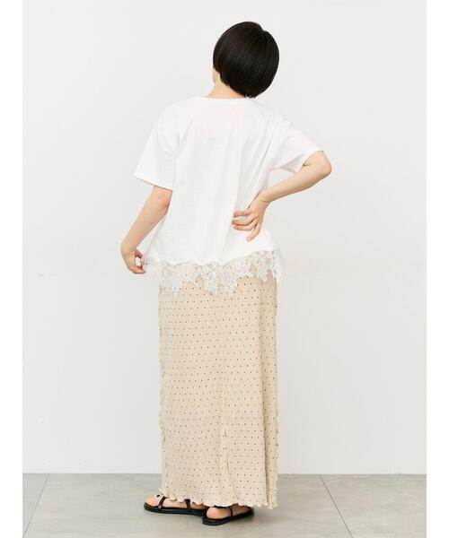 Samansa Mos2（サマンサ モスモス）の「メローナロースカート（スカート・レディース・ブラック/ドット/グリーン・F）」の22枚目の写真