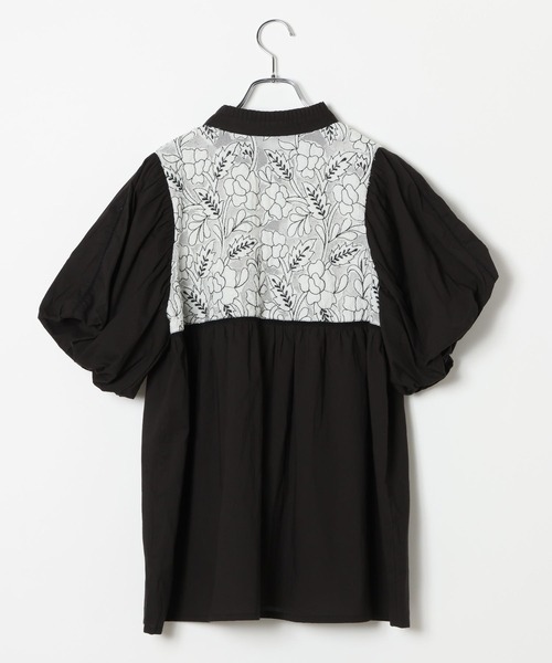AMERICAN RAG CIE（アメリカンラグシー）の「【AMERICAN RAG CIE】  インディアレースブラウス（WOMEN）（シャツ/ブラウス・レディース・ブラック/オフホワイト・FREE）」の4枚目の写真