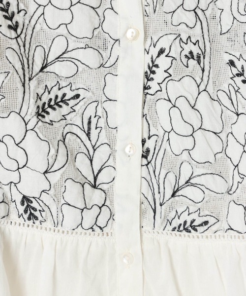 AMERICAN RAG CIE（アメリカンラグシー）の「【AMERICAN RAG CIE】  インディアレースブラウス（WOMEN）（シャツ/ブラウス・レディース・ブラック/オフホワイト・FREE）」の9枚目の写真