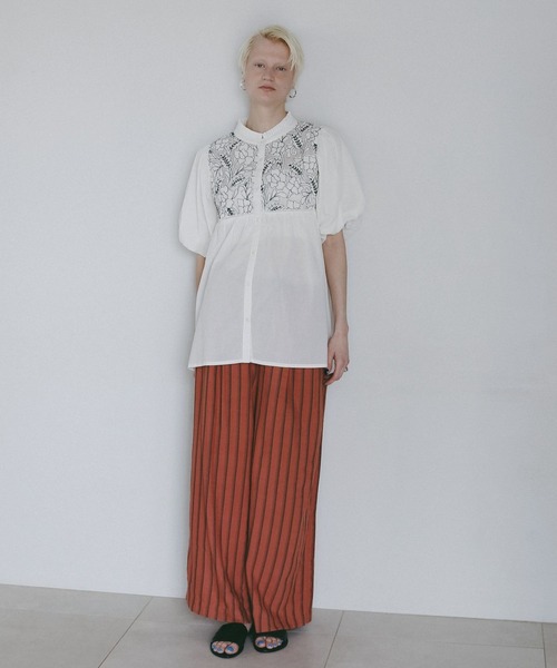 AMERICAN RAG CIE(アメリカンラグシー)の「【AMERICAN RAG CIE】 インディアレースブラウス(WOMEN)(シャツ/ブラウス・レディース・ブラック/オフホワイト・FREE)」の11枚目の写真