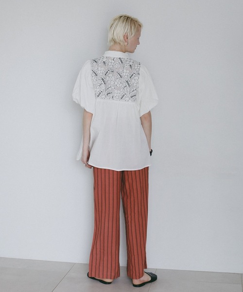 AMERICAN RAG CIE(アメリカンラグシー)の「【AMERICAN RAG CIE】 インディアレースブラウス(WOMEN)(シャツ/ブラウス・レディース・ブラック/オフホワイト・FREE)」の12枚目の写真
