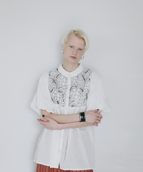 AMERICAN RAG CIE(アメリカンラグシー)の「【AMERICAN RAG CIE】 インディアレースブラウス(WOMEN)(シャツ/ブラウス・レディース・ブラック/オフホワイト・FREE)」の13枚目の写真