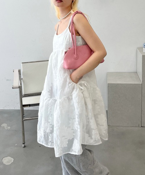 mul.(ムル)の「レース花柄ワンピース(ワンピース・レディース・ホワイト/ブラック・FREE)」の12枚目の写真